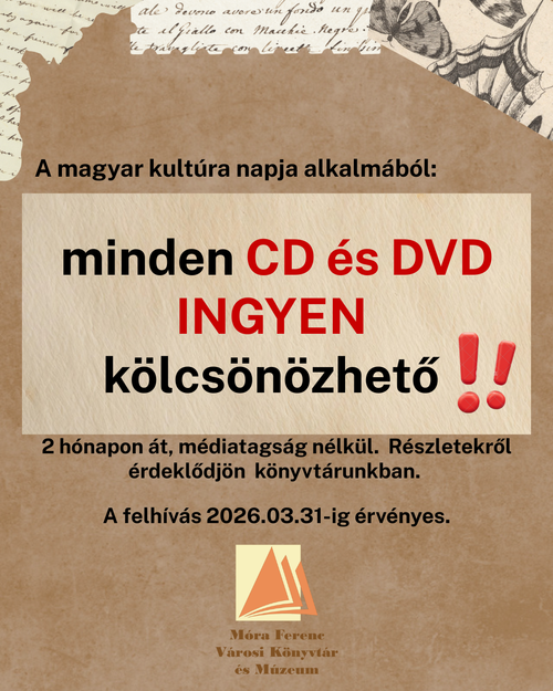 Ingyen kölcsönözhető CD és DVD