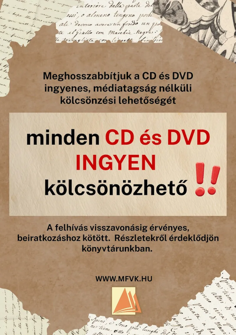 Ingyen kölcsönözhető CD és DVD - meghosszabbítva! 