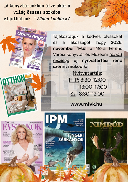 folyoirat ajanlo NOVEMBER